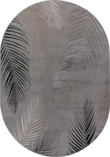 Изображение товара Ковер Merinos Liman F167-OVAL-GRAY-D.GREEN (2x2.9)