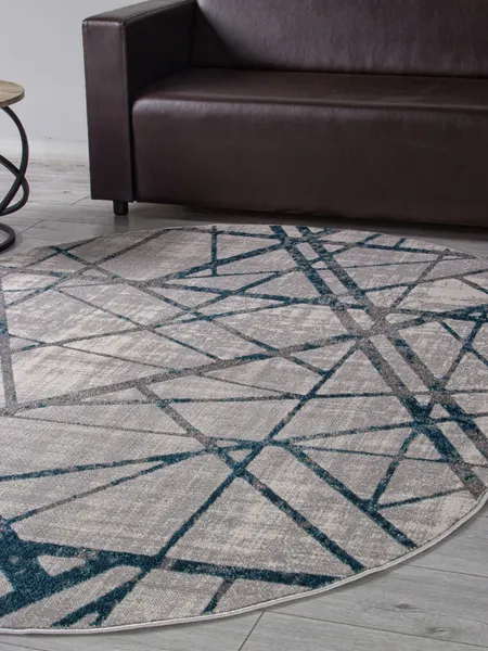 Изображение товара Ковер Merinos Liman F478-OVAL-GRAY-BLUE (2.8x3.8)
