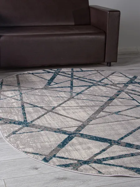 Изображение товара Ковер Merinos Liman F478-OVAL-GRAY-BLUE (2.8x3.8)