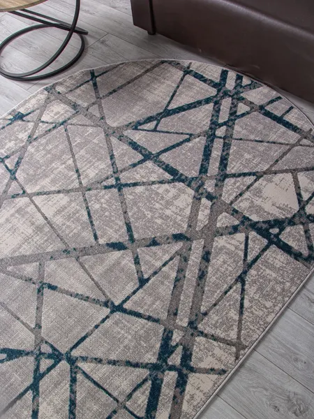 Изображение товара Ковер Merinos Liman F478-OVAL-GRAY-BLUE (2.8x3.8)