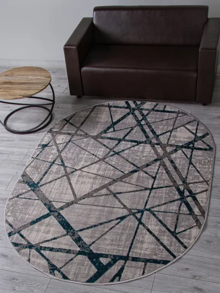 Изображение товара Ковер Merinos Liman F478-OVAL-GRAY-BLUE (2.8x3.8)