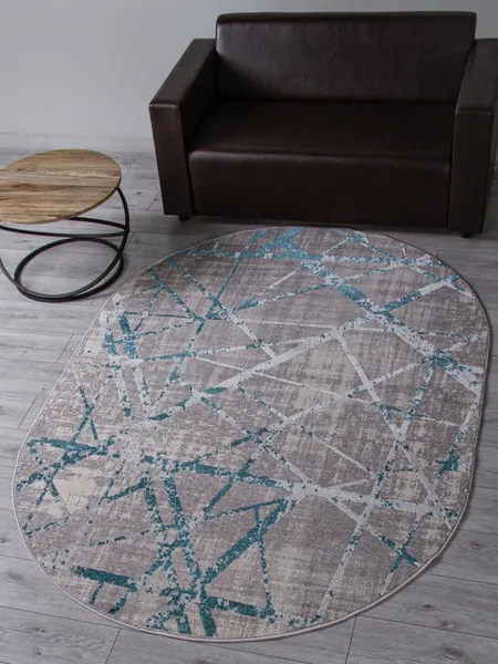 Изображение товара Ковер Merinos Liman F478-OVAL-GRAY-BLUE (2.8x3.8)