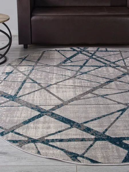 Изображение товара Ковер Merinos Liman F478-OVAL-GRAY-BLUE (2.8x3.8)