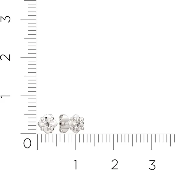 Изображение товара Серьги из серебра ZORKA 03D0135 (с бриллиантами)