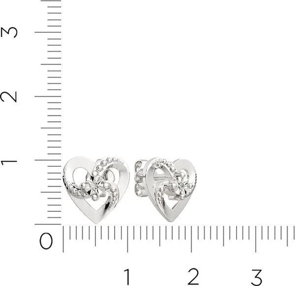 Изображение товара Серьги из серебра ZORKA 03D0179 (с бриллиантами)