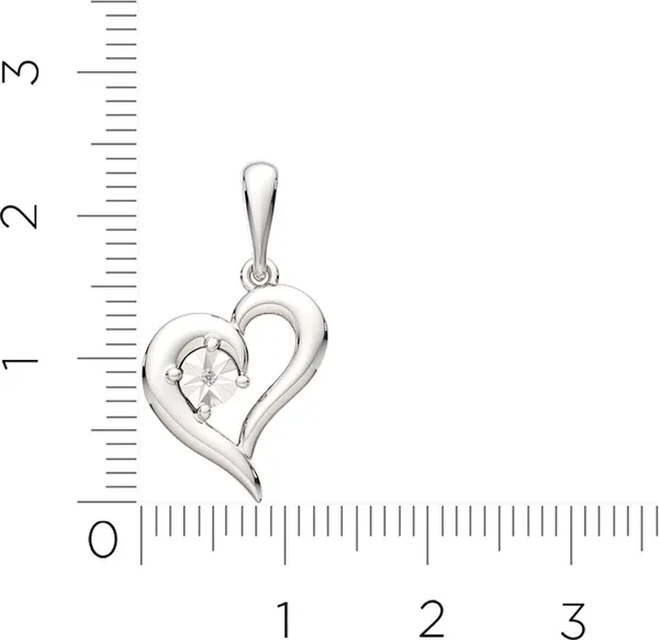 Изображение товара Подвеска из серебра ZORKA 04D0144 (с бриллиантом)