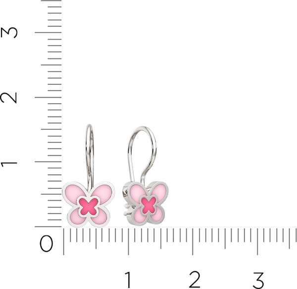 Изображение товара Серьги из серебра ZORKA 0300617.ZZ (с эмалью)