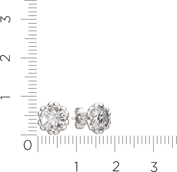 Изображение товара Серьги из серебра ZORKA 03101172.ZZ (с фианитами)