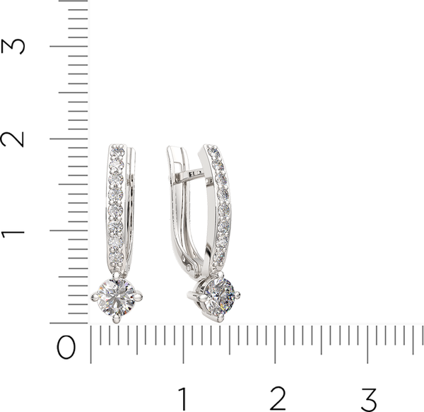 Изображение товара Серьги из серебра ZORKA 03101579.ZZ (с фианитами)