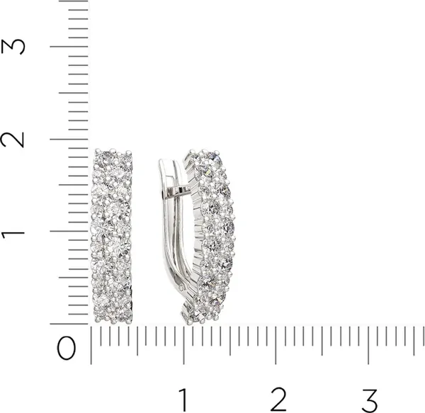 Изображение товара Серьги из серебра ZORKA 03101589.ZZ (с фианитами)