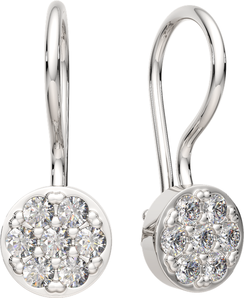 Изображение товара Серьги из серебра ZORKA 03101843.ZZ (с фианитами)