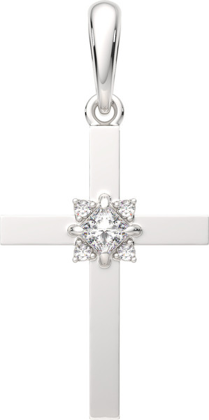 Изображение товара Крестик из серебра ZORKA 0440234.REL (с фианитами)