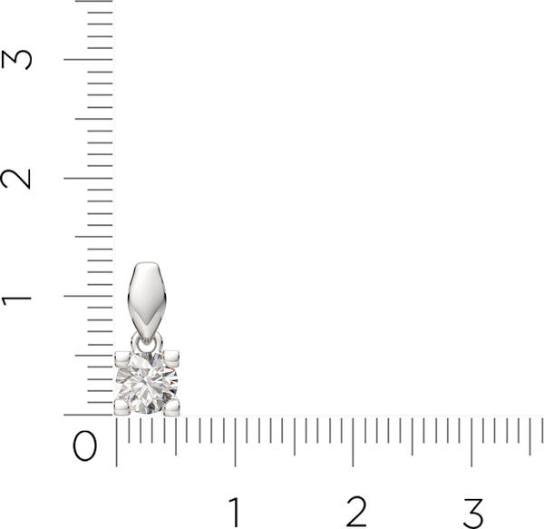 Изображение товара Подвеска из серебра ZORKA 0440448.ZZ (с фианитом)