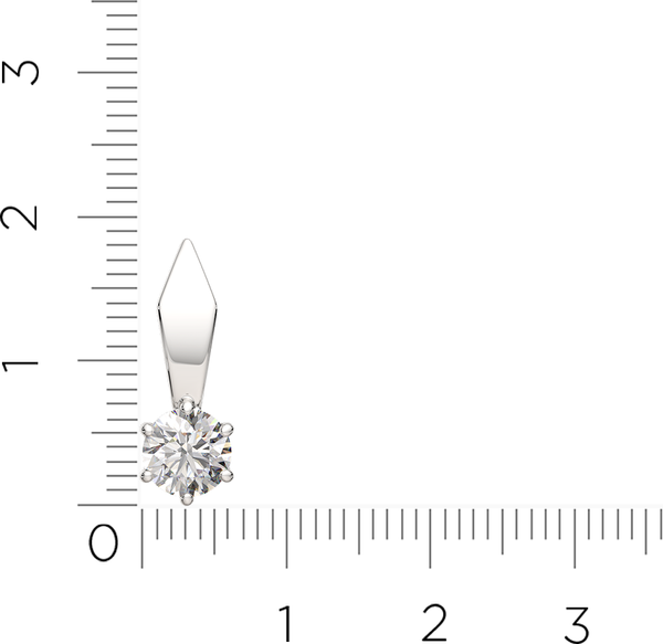 Изображение товара Подвеска из серебра ZORKA 0440507.ZZ (с фианитом)