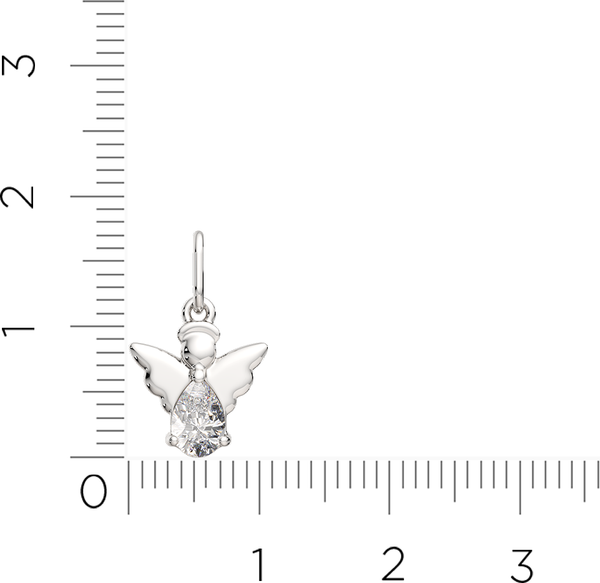 Изображение товара Подвеска из серебра ZORKA 0440514.REL (с религиозным изображением и фианитом)