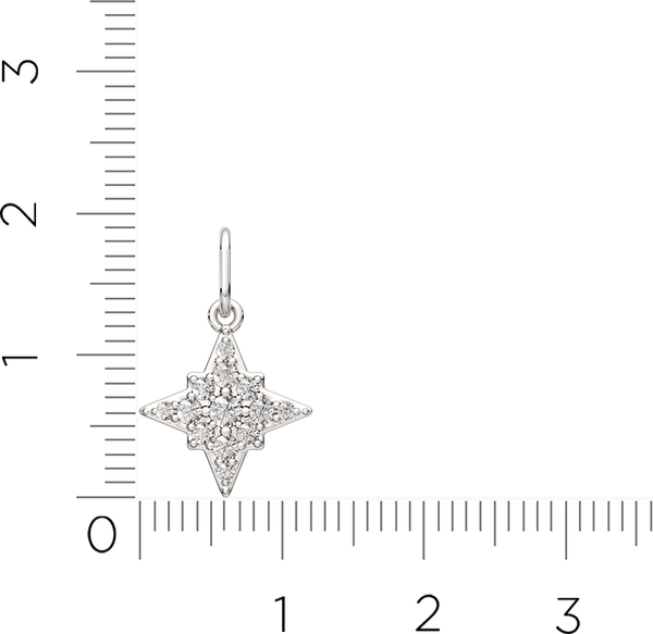 Изображение товара Подвеска из серебра ZORKA 04401521.ZZ (с фианитами)