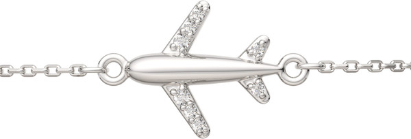 Изображение товара Браслет из серебра ZORKA 06401450.ZZ (17см, с фианитами)