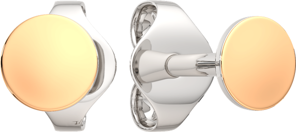 Изображение товара Серьги из серебра ZORKA 0390048.G14K (с золотой вставкой)