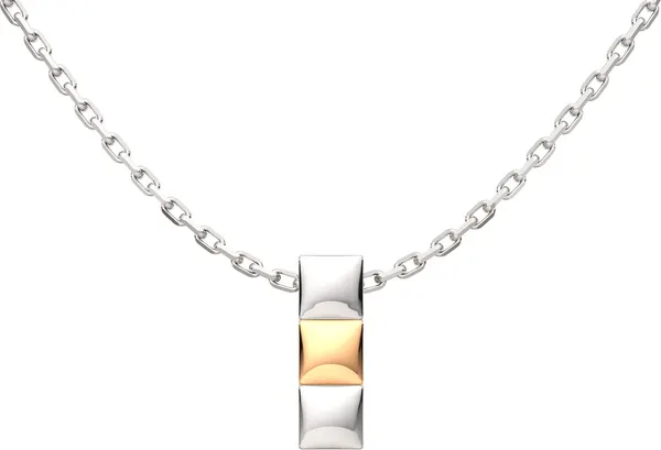 Изображение товара Колье из серебра ZORKA 0540014.G14K (45см, с золотой вставкой)