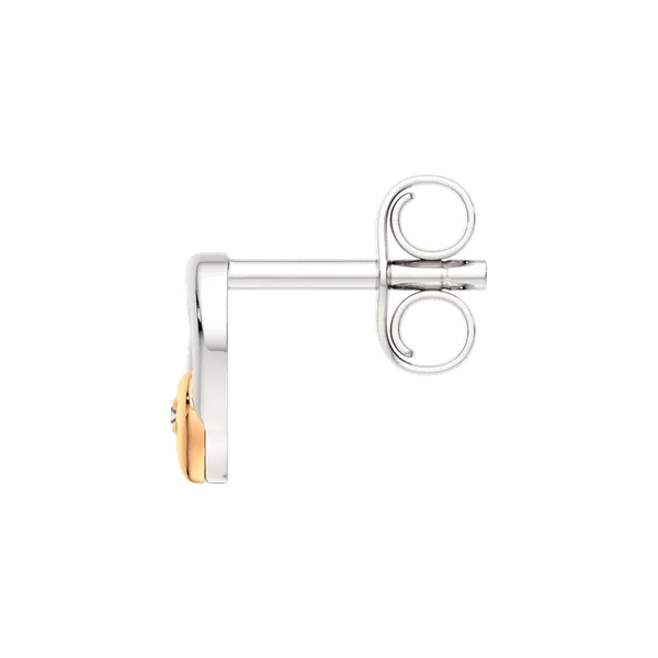 Изображение товара Серьги из серебра ZORKA 03D0159.G14K (с золотой вставкой и бриллиантами)