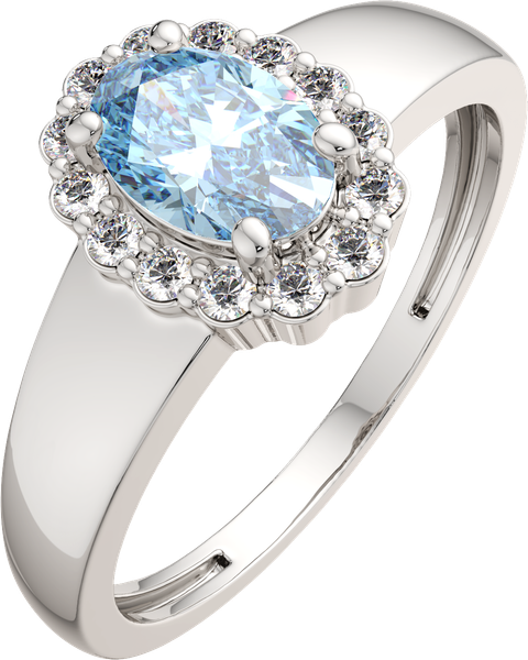 Изображение товара Кольцо из серебра ZORKA 02S4055.ZZ (р.17, с топазом и фианитами)