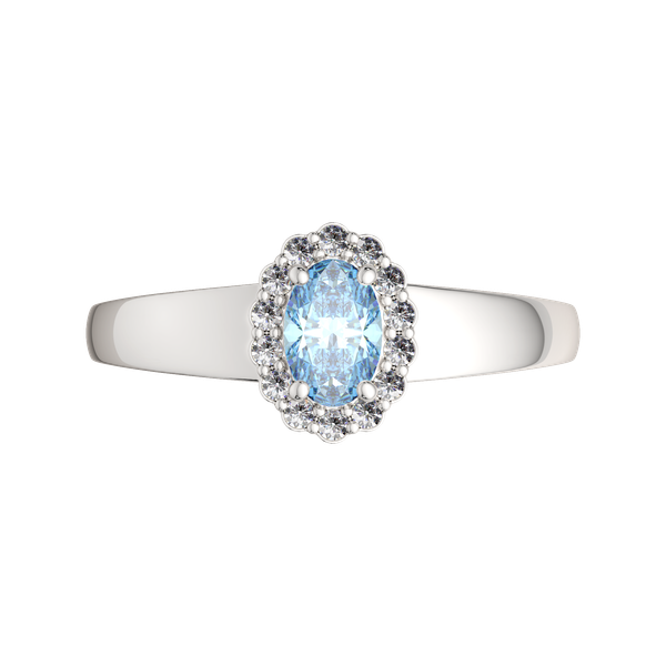 Изображение товара Кольцо из серебра ZORKA 02S4055.ZZ (р.17, с топазом и фианитами)