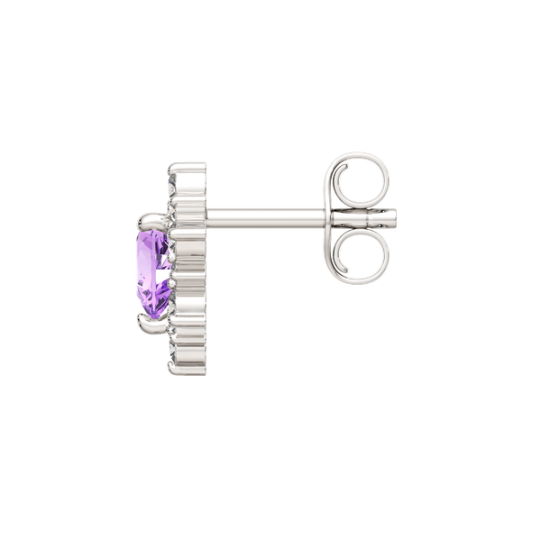 Изображение товара Серьги из серебра ZORKA 03S6066.ZZ (с аметистами и фианитами)