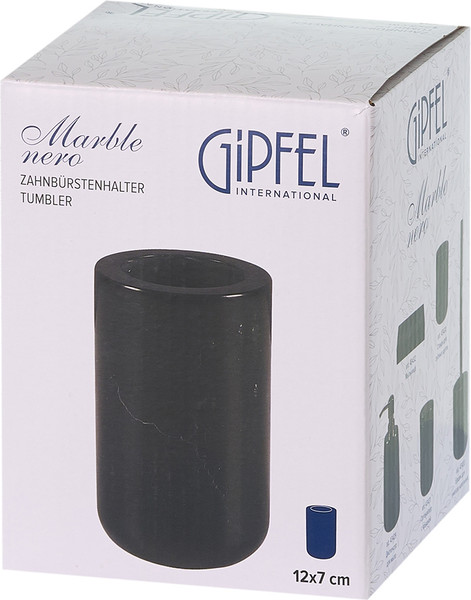 Изображение товара Стакан для зубной щетки и пасты Gipfel Marble Nero 43430