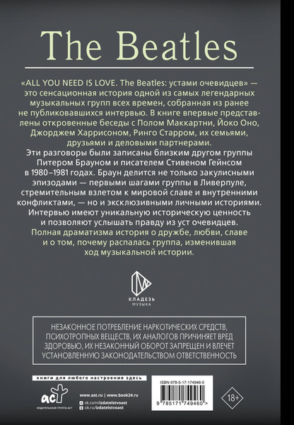 Нехудожественная книга АСТ All You Need Is Love. The Beatles: устами очевидцев (Браун П., Гейнс С. 9785171749460) — фото 6