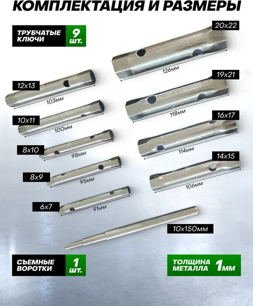 Изображение товара Набор ключей RockForce RF-50817P (64440)