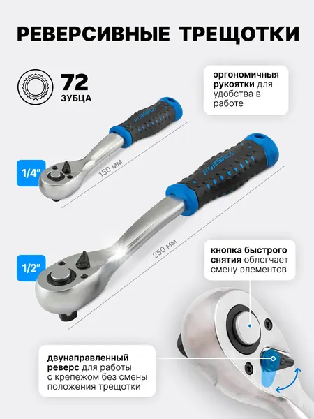 Изображение товара Универсальный набор инструментов Forsage F Light-41312-5 DS (64121)