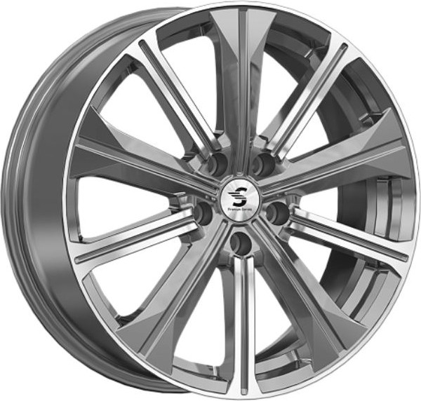 Литой диск SKAD КР013 X-Trail T32 19x7" 5x114.3мм DIA 66.1мм ET 40мм (Diamond Gloss Graphite) — фото 3