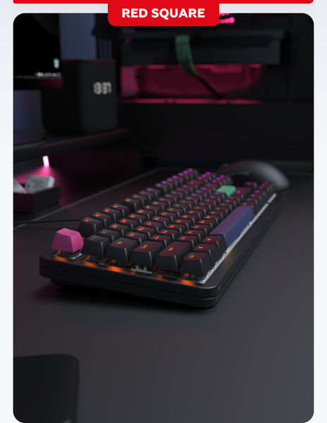 Изображение товара Клавиатура Red Square Alumix TKL Simple g3ms Amber RSQ-20049 (черный)