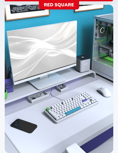 Изображение товара Клавиатура Red Square Alumix TKL Simple g3ms Amber RSQ-20050 (белый)