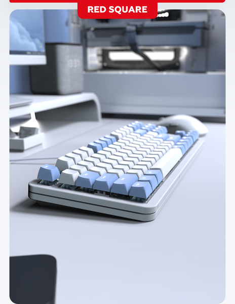 Изображение товара Клавиатура Red Square Alumix TKL SE Cloudy g3ms Sapphire RSQ-20054 (белый)