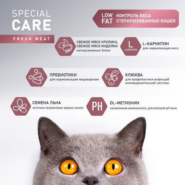 Изображение товара Сухой корм для кошек Award Special Care Weight Control (10кг)