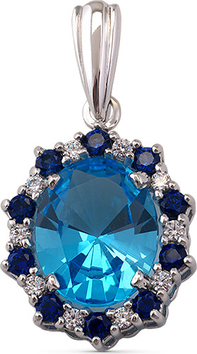 Изображение товара Подвеска из белого золота Кристалл CC60500226773