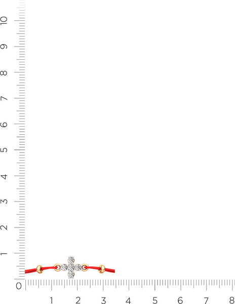 Изображение товара Браслет из розового золота ZORKA 670028.9K.R.ZZ.02 (18см, с фианитами)