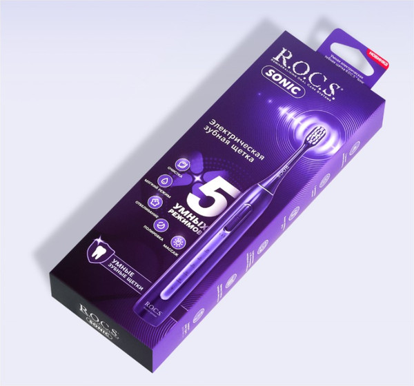 Изображение товара Звуковая зубная щетка R.O.C.S. Sonic (фиолетовый)