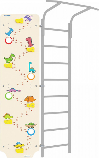 Изображение товара Шведская стенка Romana 11.08.01 (7шт, белый) со скалодромом Dop21 6.08.01