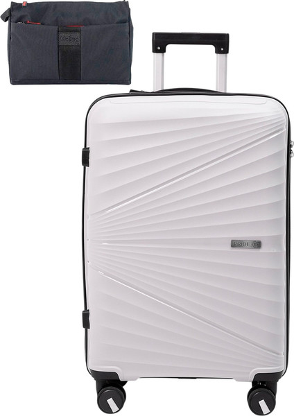 Изображение товара Чемодан на колесах PRIDE РР-9702 (S, светло-серый, с органайзером)