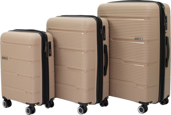 Изображение товара Чемодан на колесах PRIDE РР-203 (S, капучино, с органайзером)