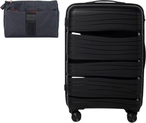 Изображение товара Чемодан на колесах PRIDE РР-9802 (S, черный, с органайзером)