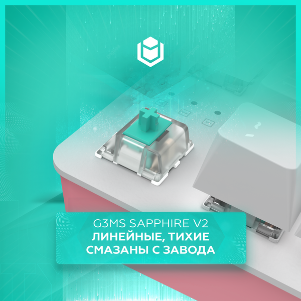 Изображение товара Клавиатура IO by Red Square Typex v2 Rose Gold g3ms Sapphire / io217