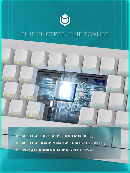 Изображение товара Клавиатура IO by Red Square Type 68 Magnetic / io261 (белый)