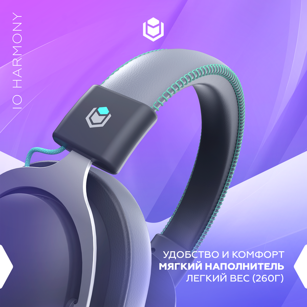 Изображение товара Наушники-гарнитура IO by Red Square Harmony / io332 (серый)