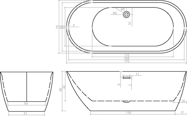 Изображение товара Ванна акриловая Cerutti Spa Como CT7386
