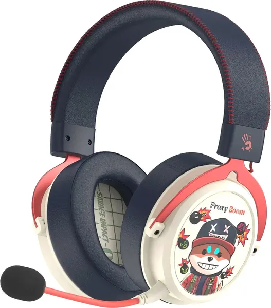 Изображение товара Наушники-гарнитура Bloody MR595 Renegade (бежевый/черный)