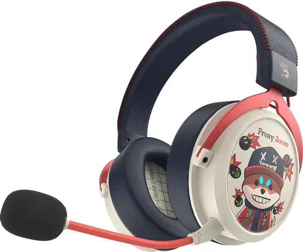 Изображение товара Наушники-гарнитура Bloody MR595 Renegade (бежевый/черный)