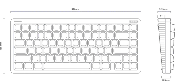 Изображение товара Клавиатура Nuphy Halo75 V2 Ionic White Mint Switch / Halo75v2-IW-33